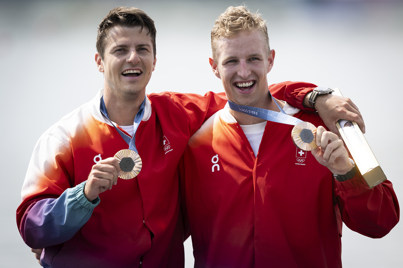 Swiss duo wins bronze in Olympic double sculls rowing