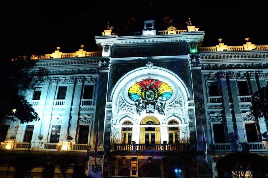 Le Palais du Gouvernement à Sucre.