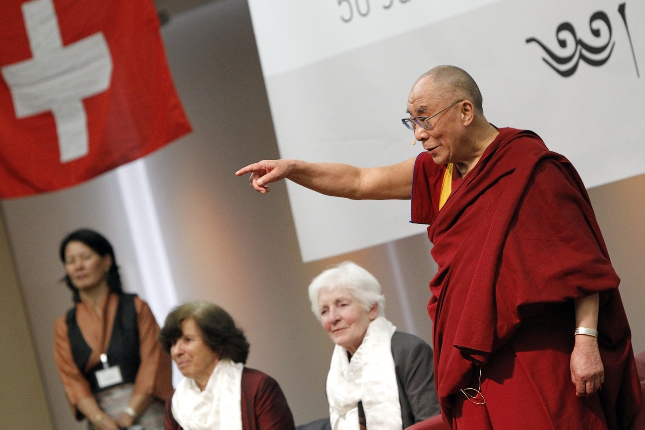 The Dalai Lama on a previous visit to Switzerland in 2010