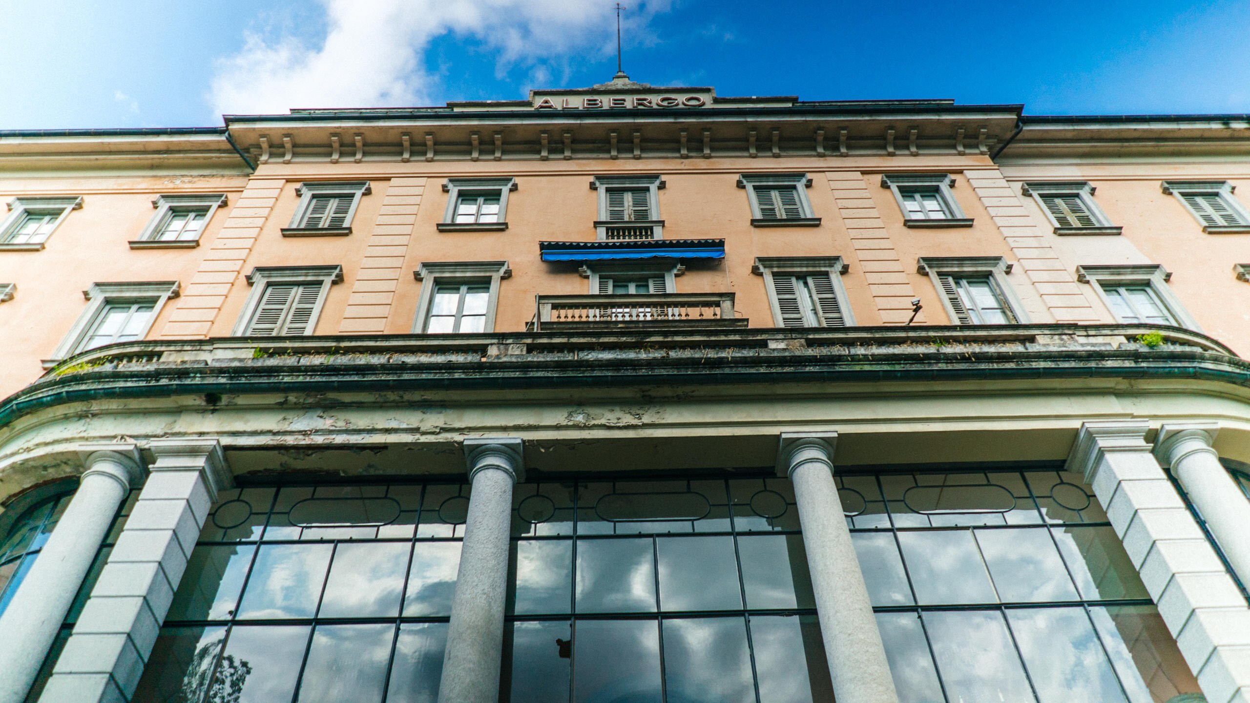 Facade of the Grand Hotel Locarno