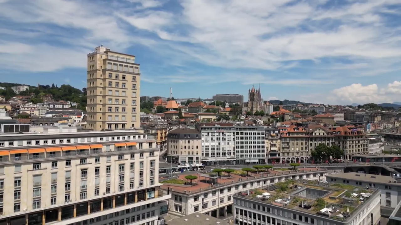 La tour Bel-Air à Lausanne.