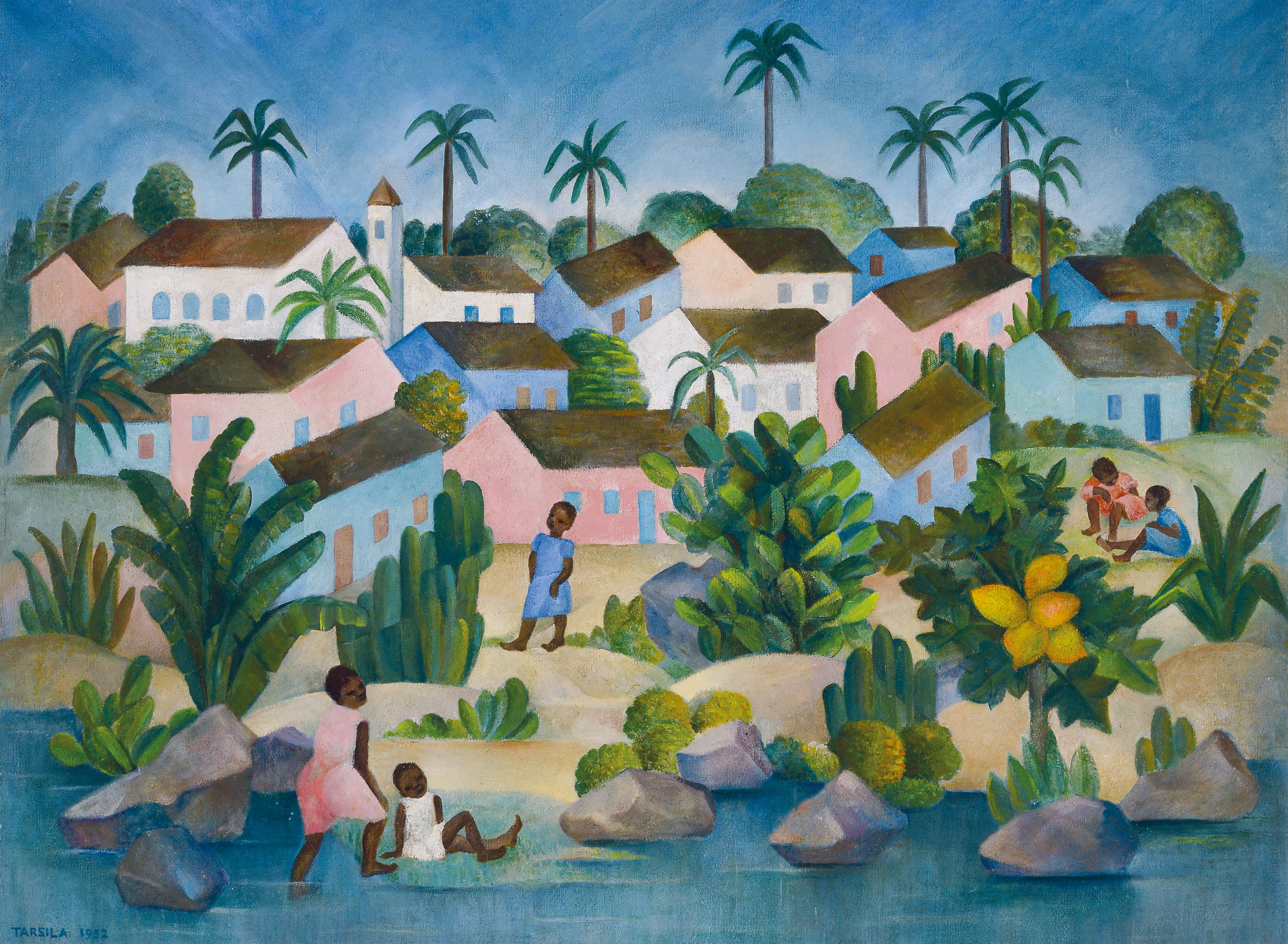 Tarsila madura: "Povoação I" (1952).