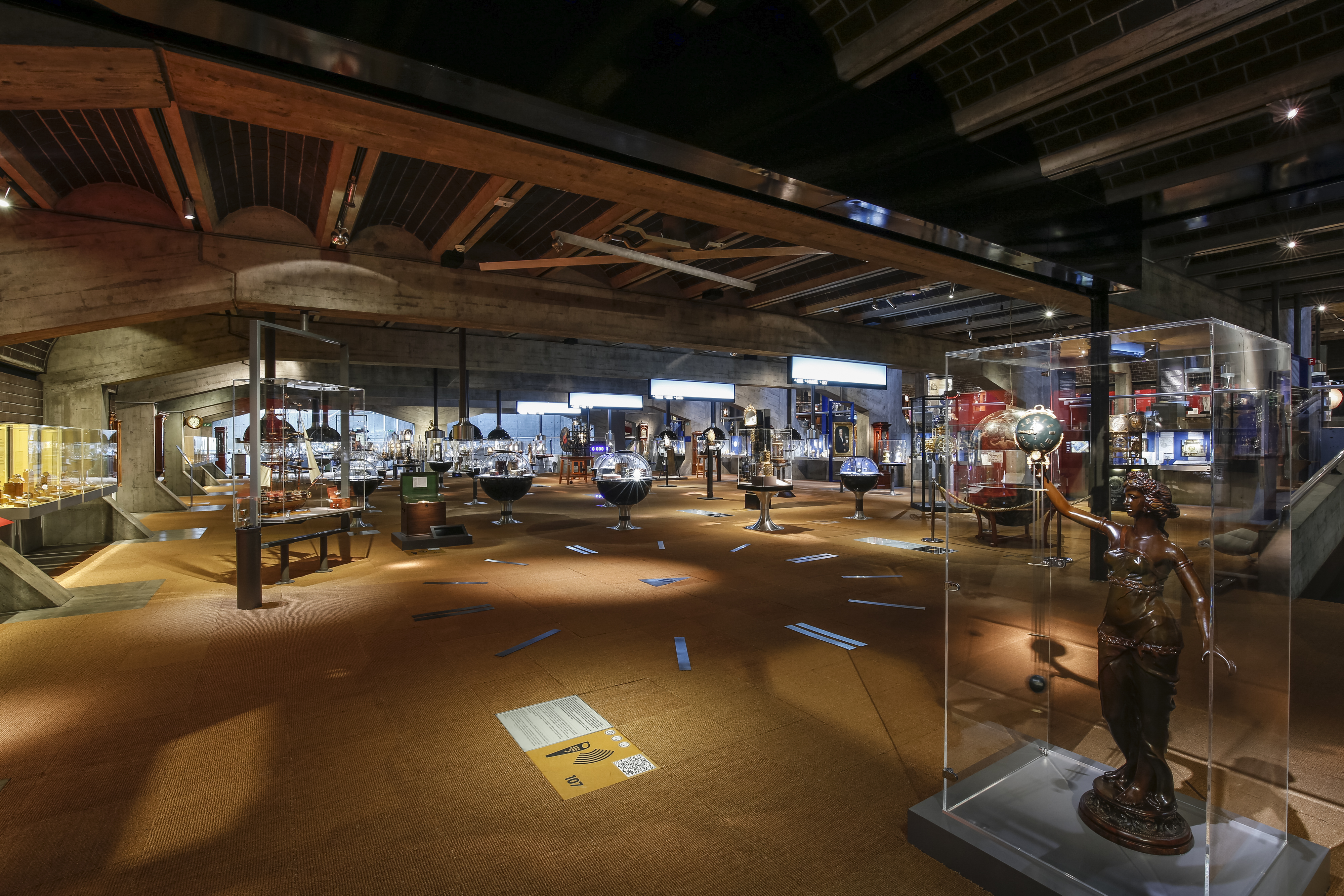 Blick ins Internationale Uhrenmuseum La Chaux-de-Fonds.