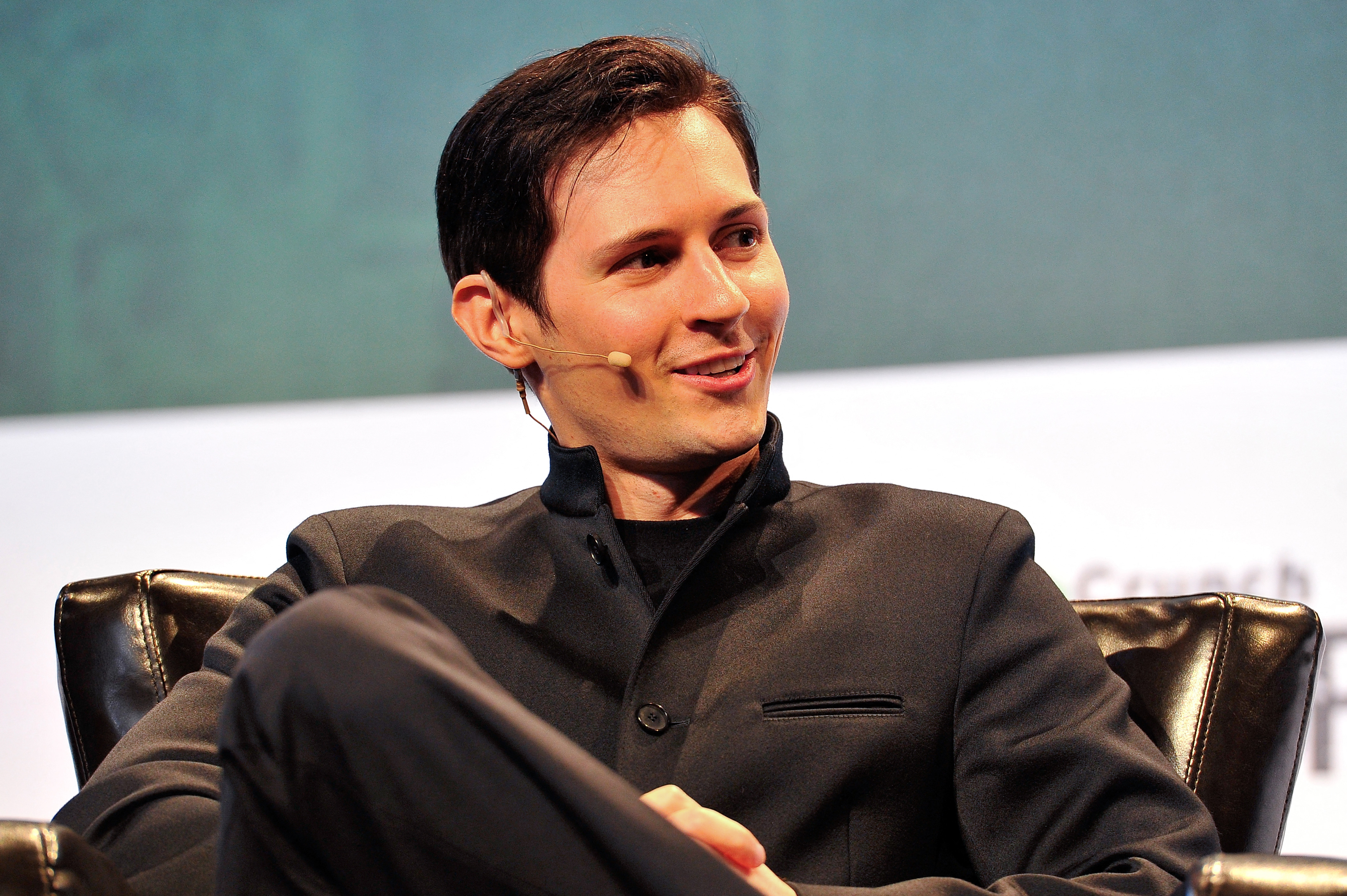 Pavel Durov on a chair