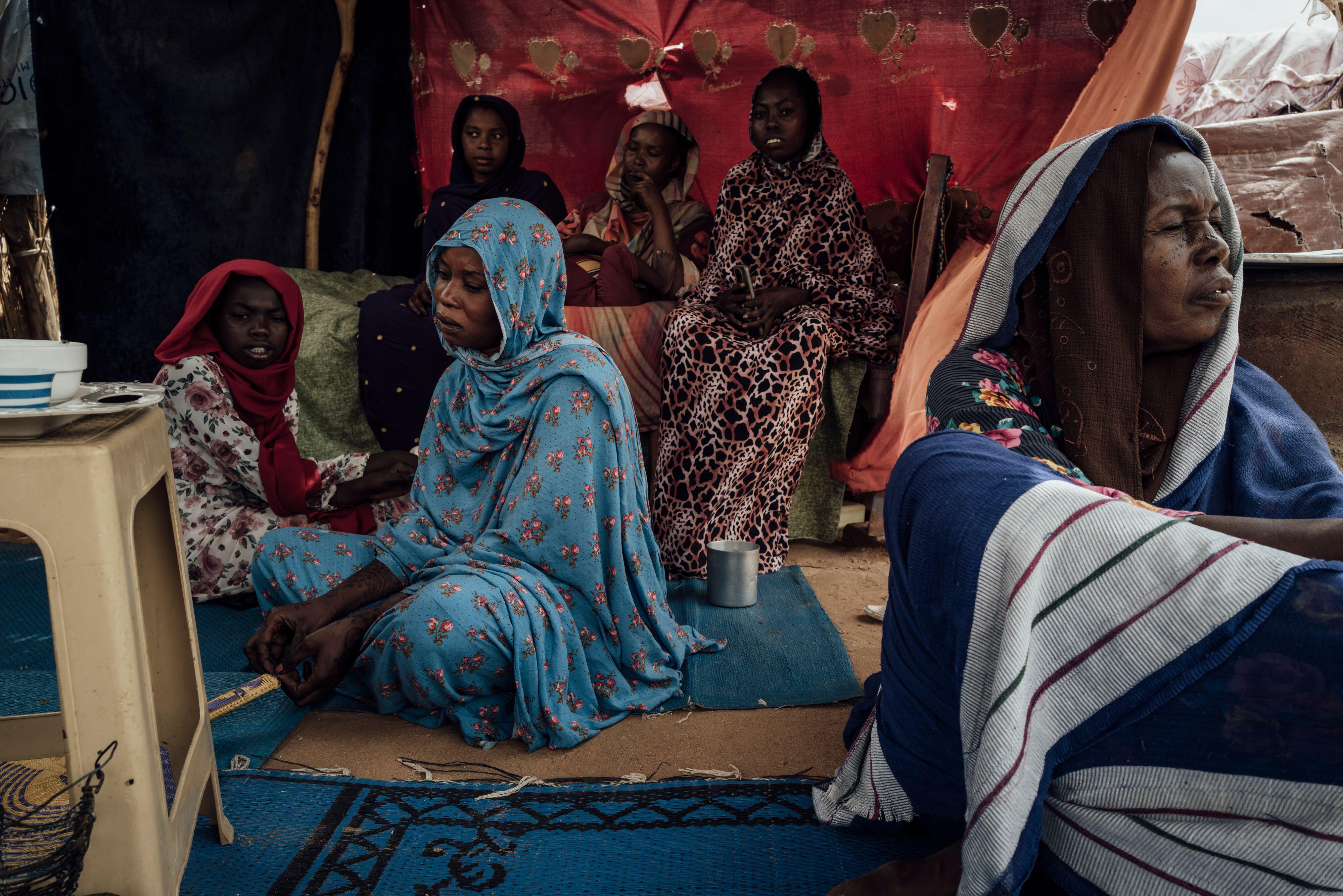 Sudanese refugees in, Chad. 23rd June, 2024. Ines Al Noor is originally from Al-Genaina in Sudan. She Two months ago, during Ramadan, she was abducted by a group of men from the RSF faction for 8 days. The soldiers sexually abused her.