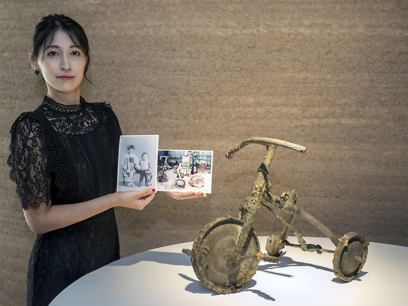 Replica of a tricycle from Hiroshima at the Red Cross Museum in Geneva