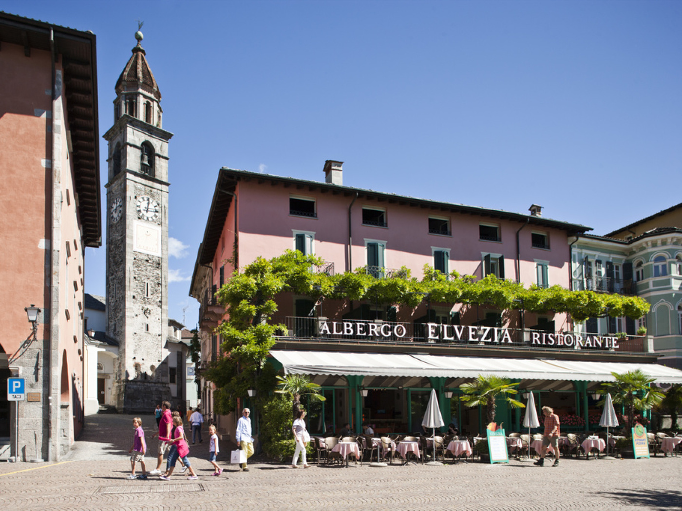 facciata albergo elvezia ad ascona