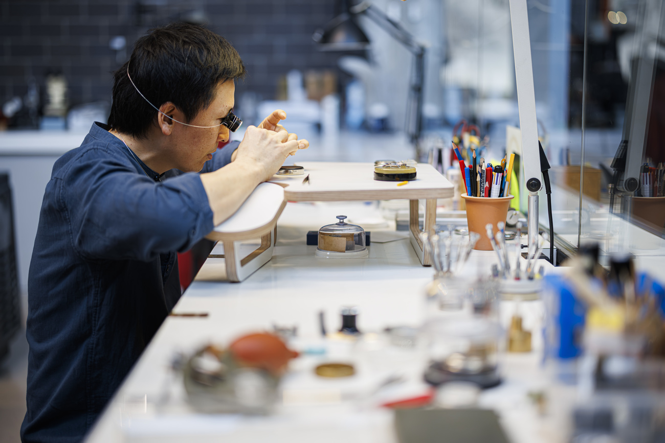 Masaki Kanazawa in his workshop