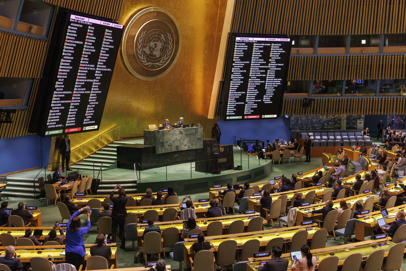 The UN General Assembly in New York.