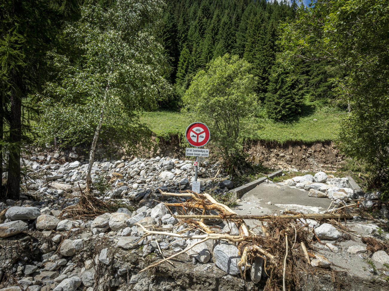 storm damage in Switzerland