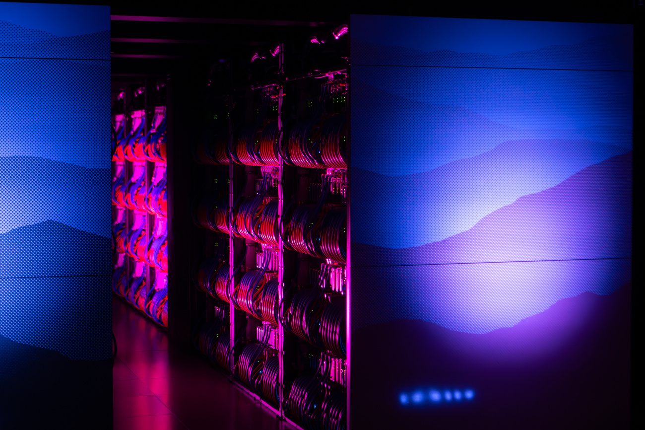 Alps supercomputer in Lugano, Switzerland.