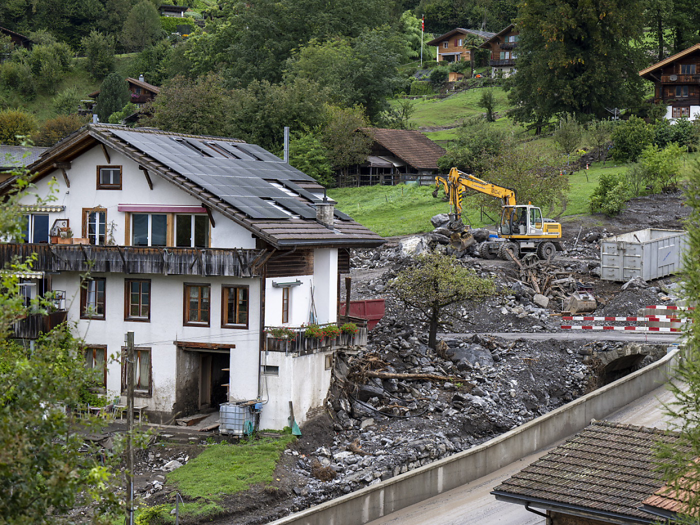 Damaged chalet