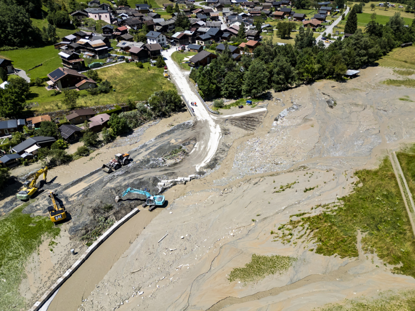 Devastating storms in cantons Ticino and Valais in June and July caused flooding, buried villages and several fatalities.