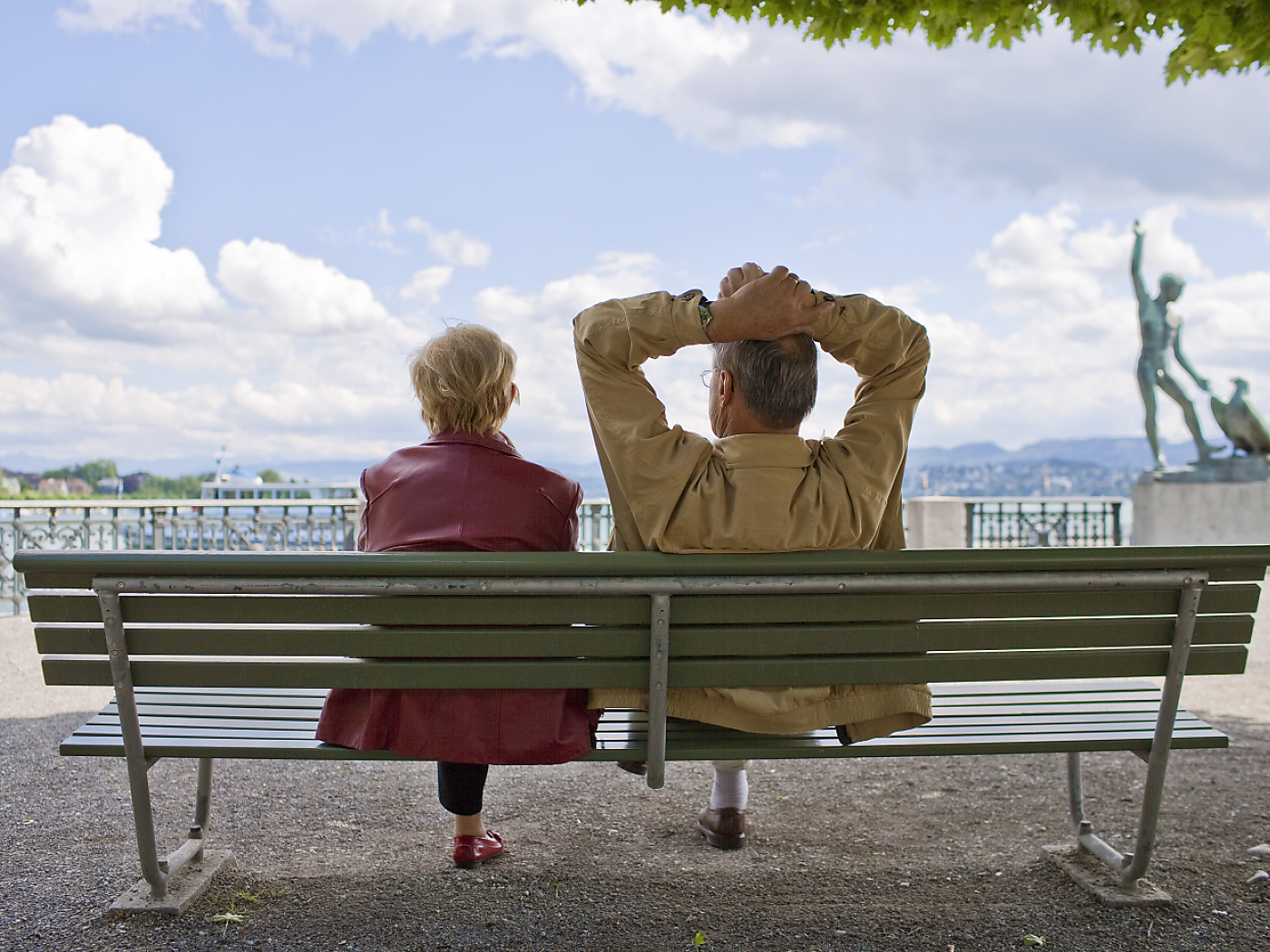 Couple on bench