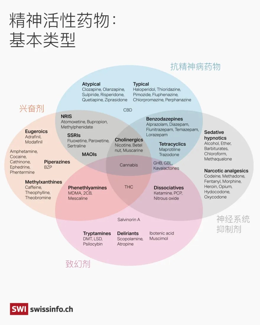 活性藥物基本類型