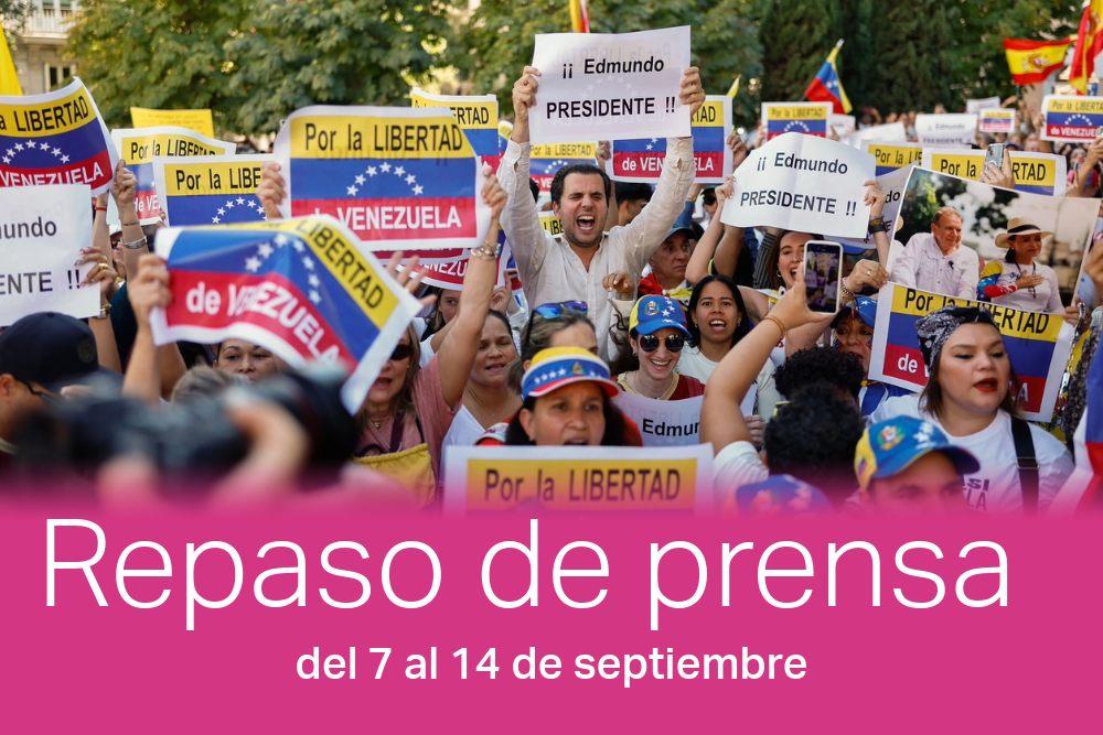 Manifestación en Madrid por el reconocimiento de Edmundo González como presidente de Venezuela.