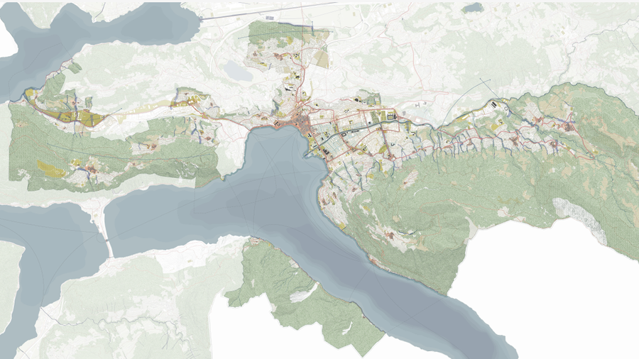 Map of lugano