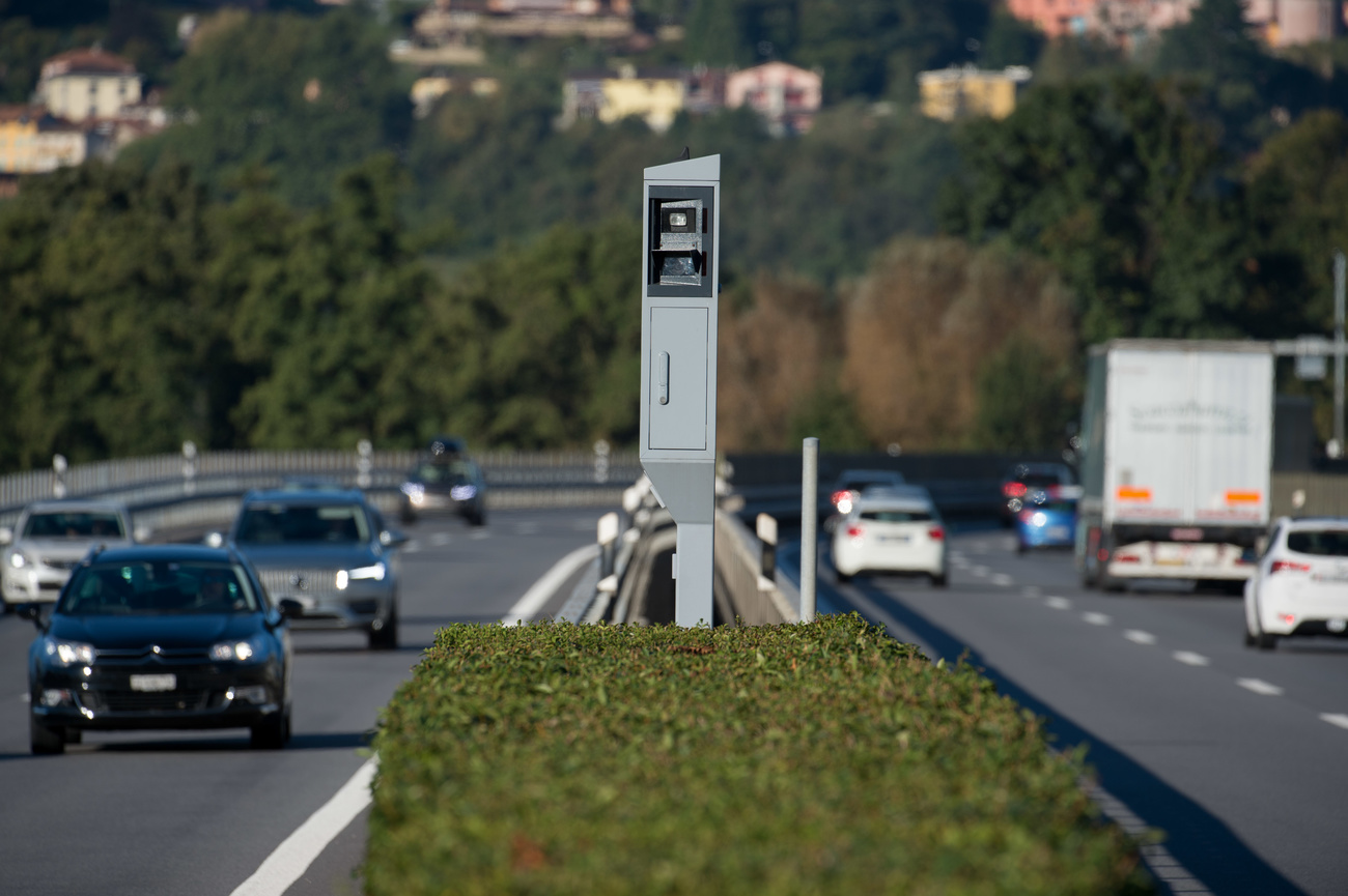 Il radar sulla A2 a Balerna.