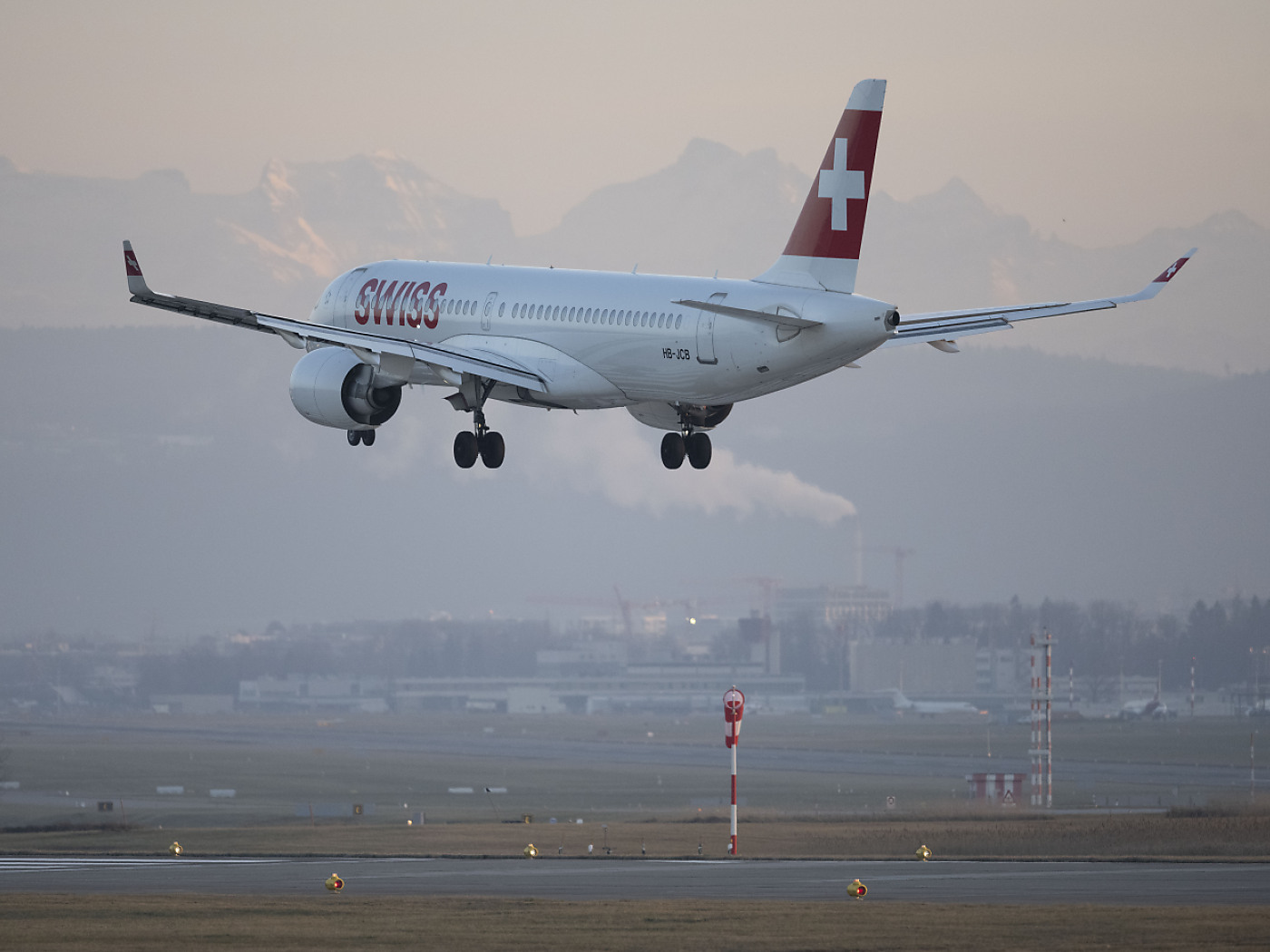 aereo swiss in volo