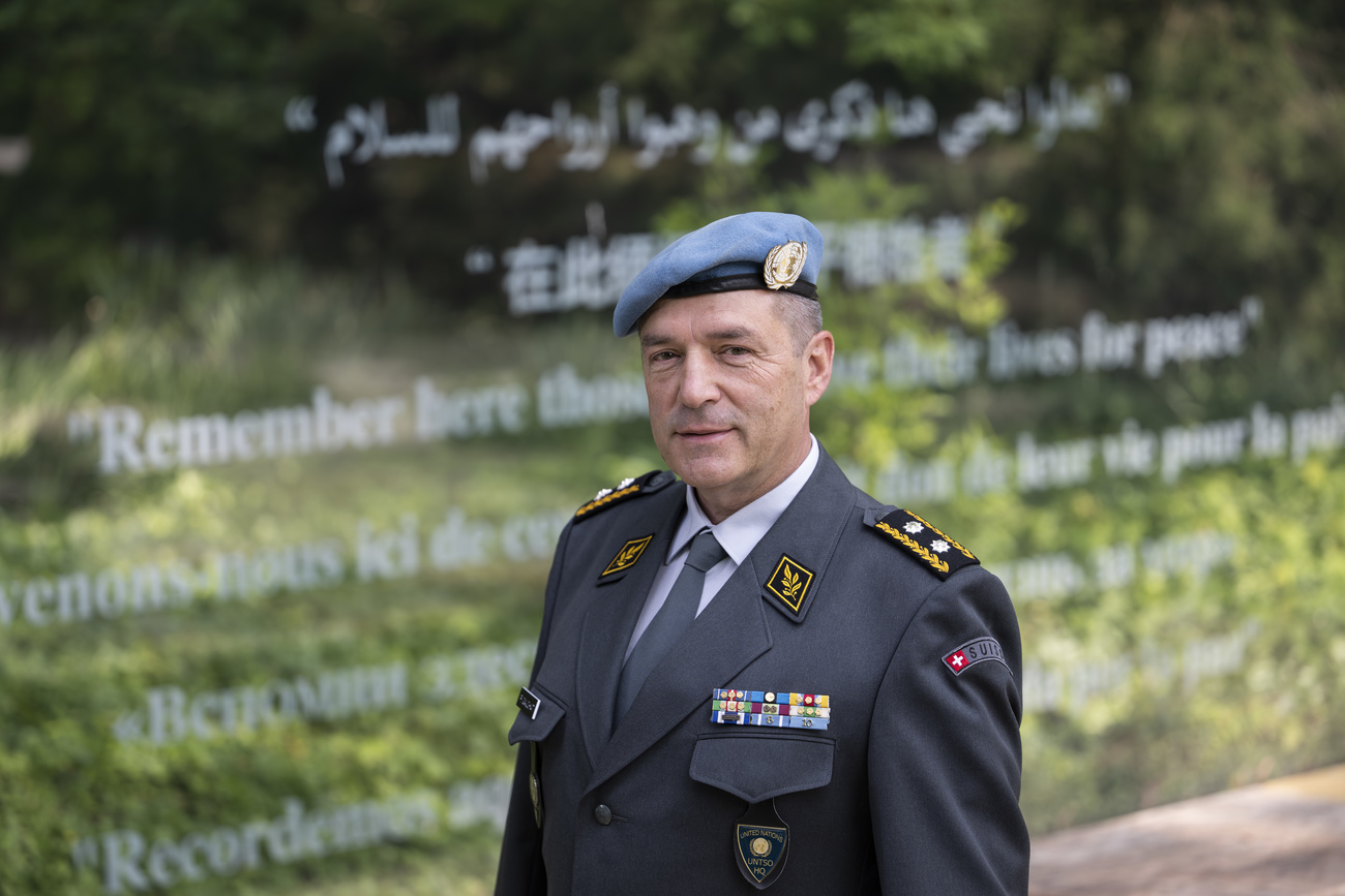 Il Comandante di divisione dell'Esercito svizzero, Patrick Gauchat