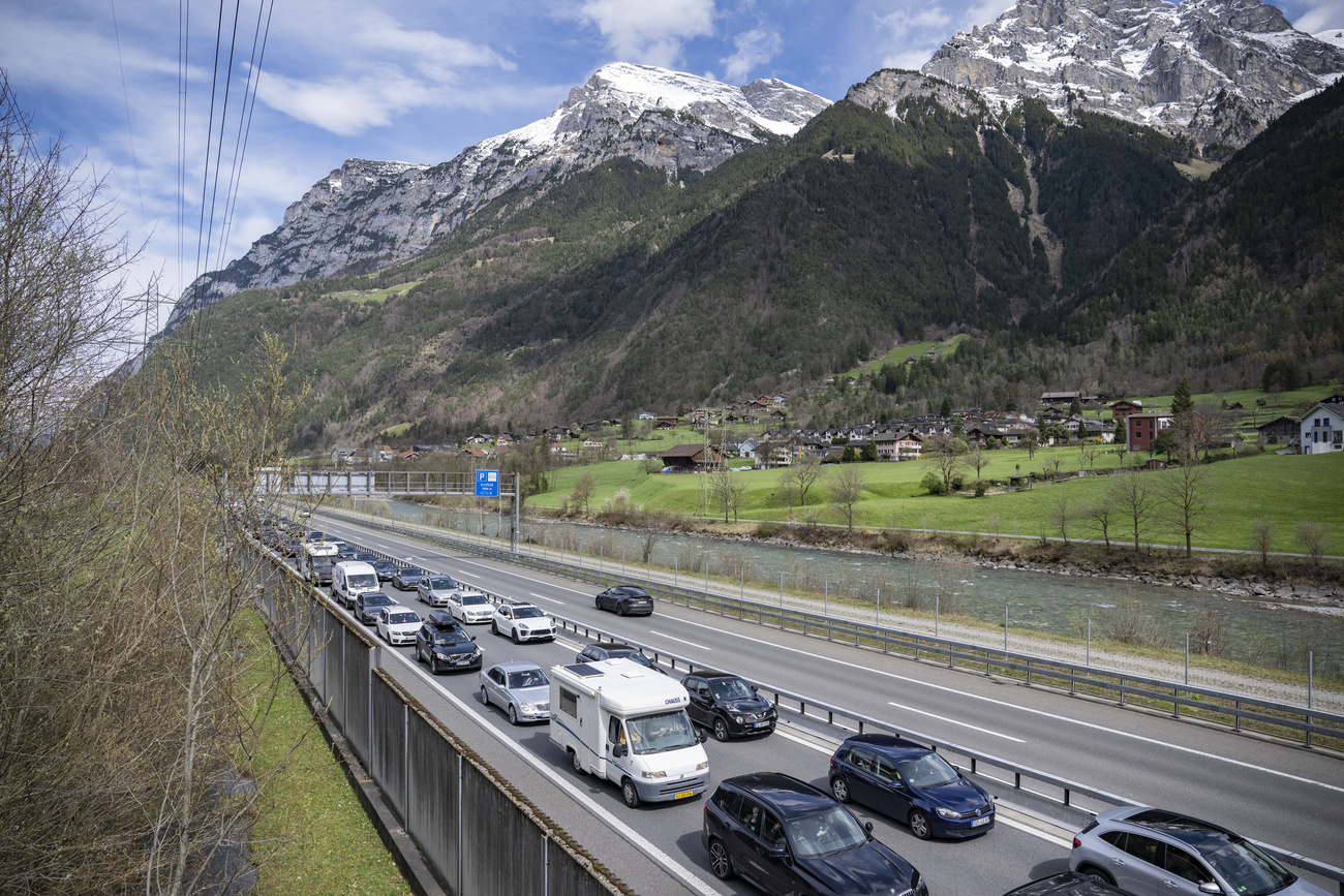 Stau auf einer Autobahn