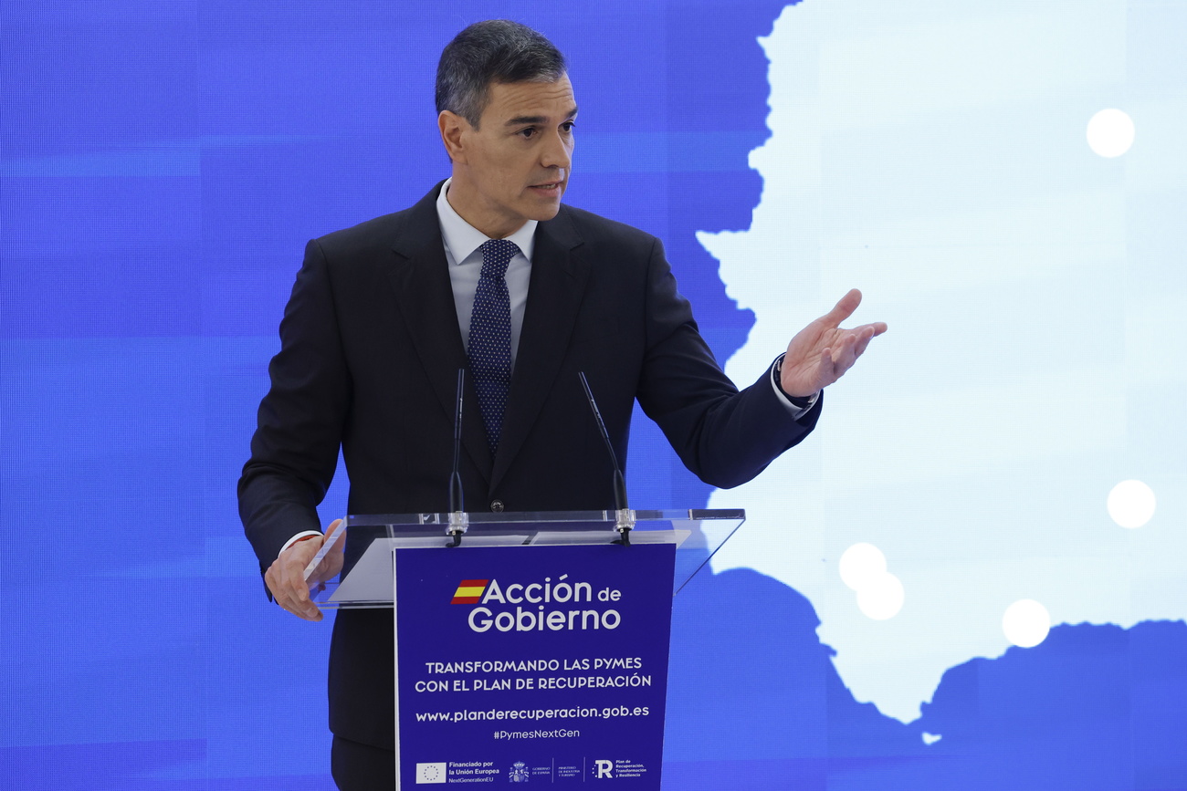 Pedro Sánchez, presidente de España del Partido Socialista Obrero Español (PSOE).