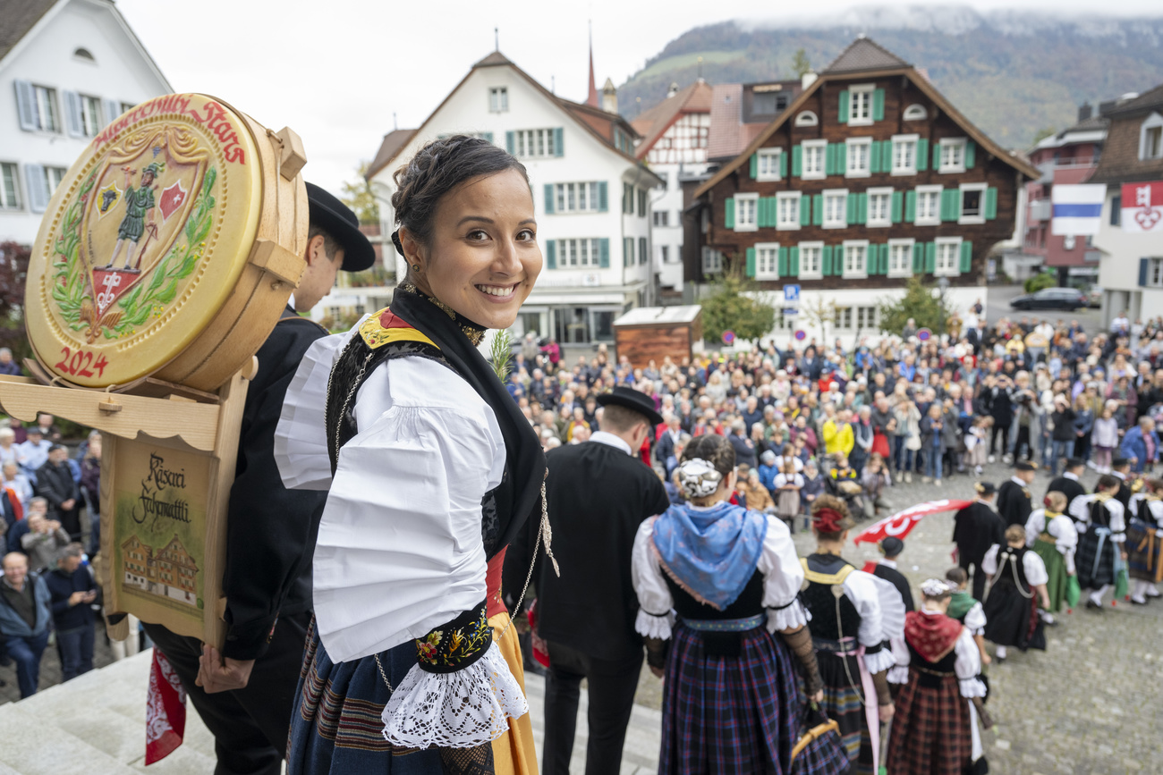 Woman in traditional clothes