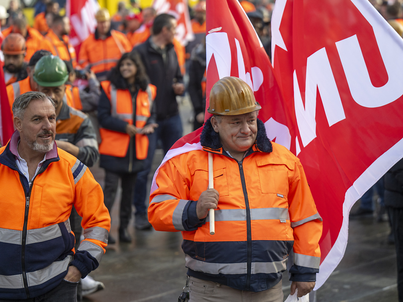 Stahl redundancies: demonstration on the Bundesplatz