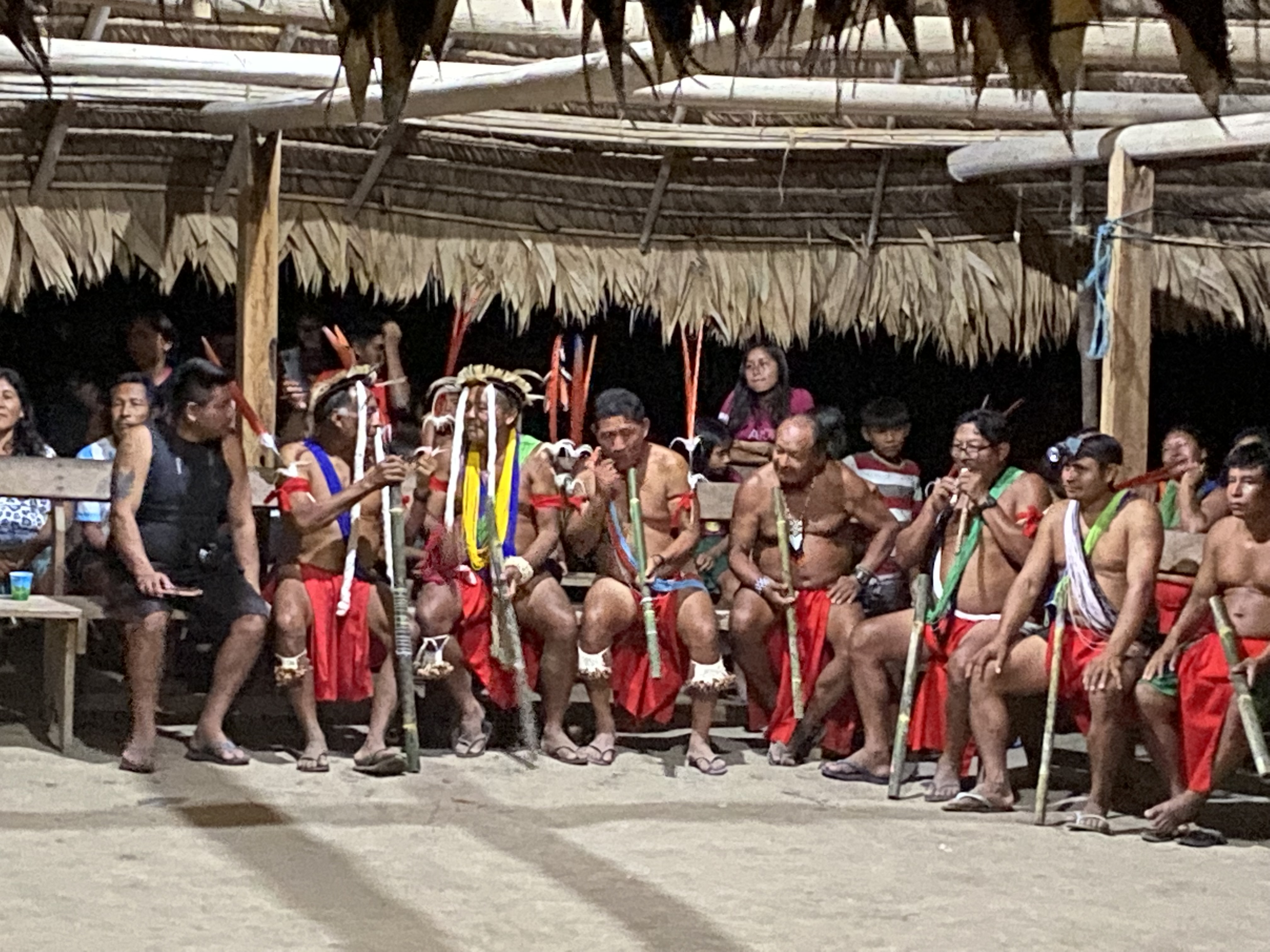 Zeremonie von Indigenen in Brasilien