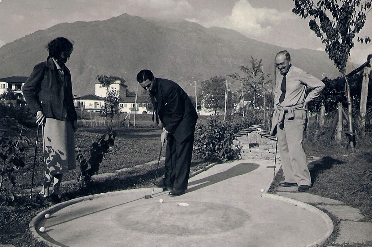 Ascona’s minigolf course when it opened in 1954.