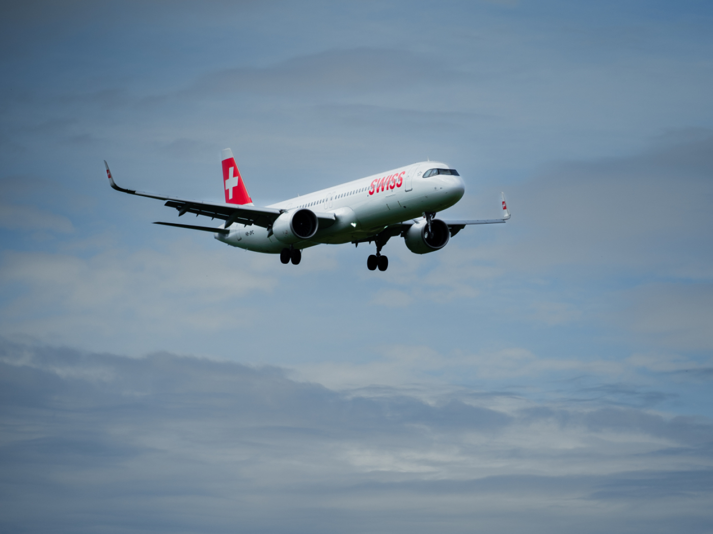 aereo swiss in volo