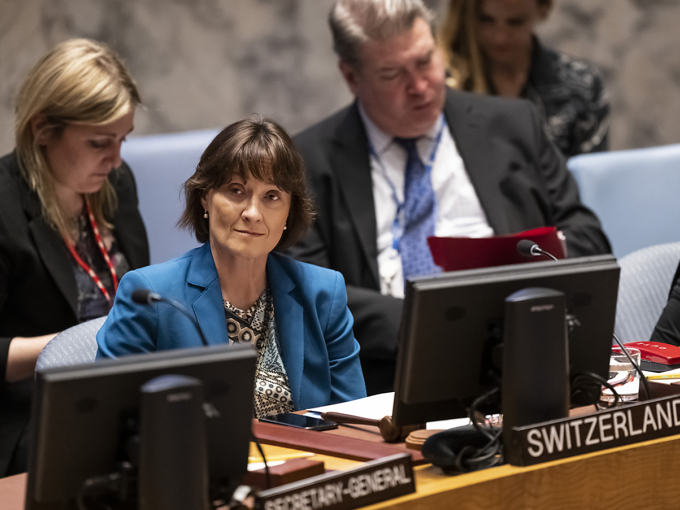 Switzerland's ambassador to the UN, Pascale Baeriswyl, says what's needed in the Middle East now is a ceasefire.