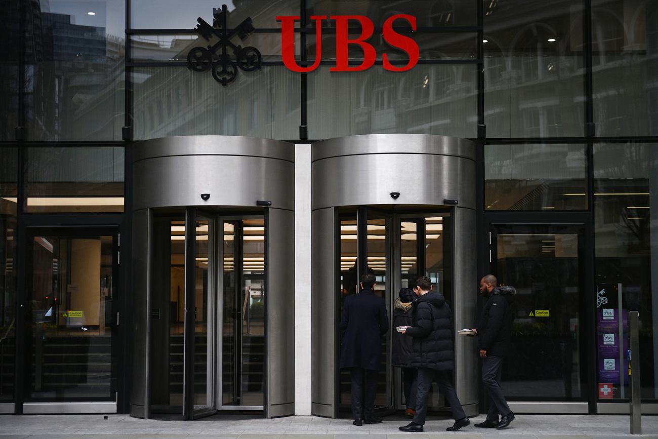 Photo of UBS bank entrance