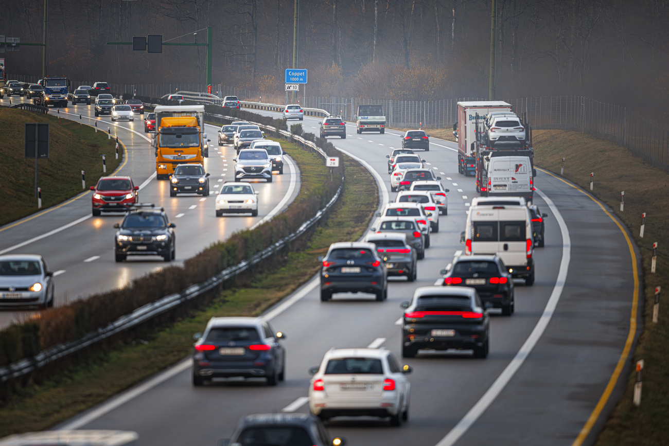 La autopista A1 en Suiza.