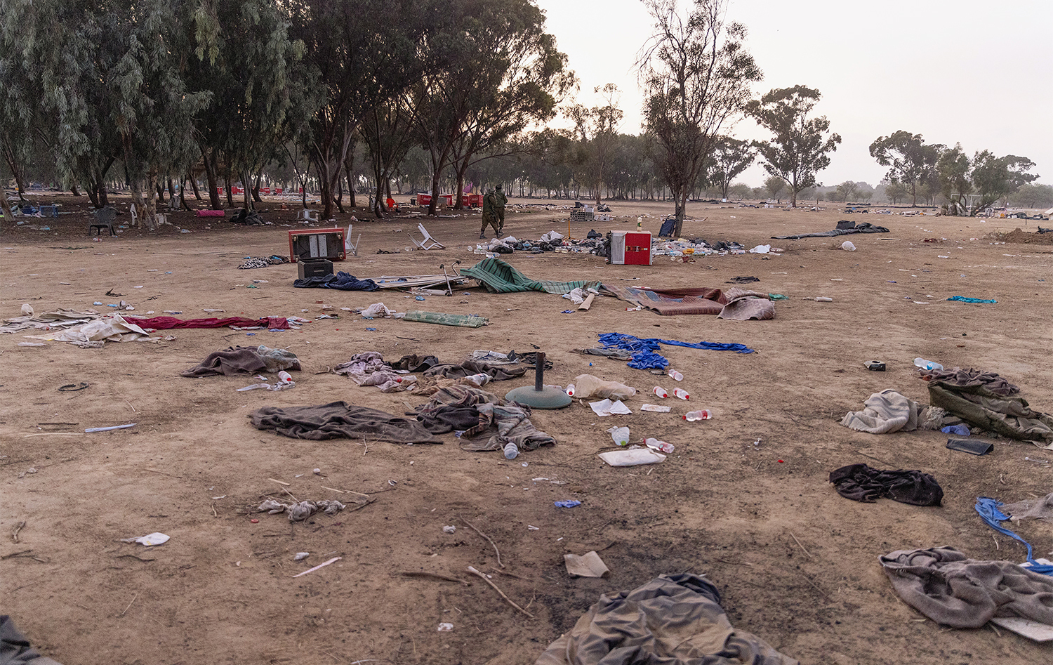 The remains of the Supernova rave destryed by the Hamas commandos on October 7, 2023. The documentary about the attack is the only film in the festival finished after the start of the current war.