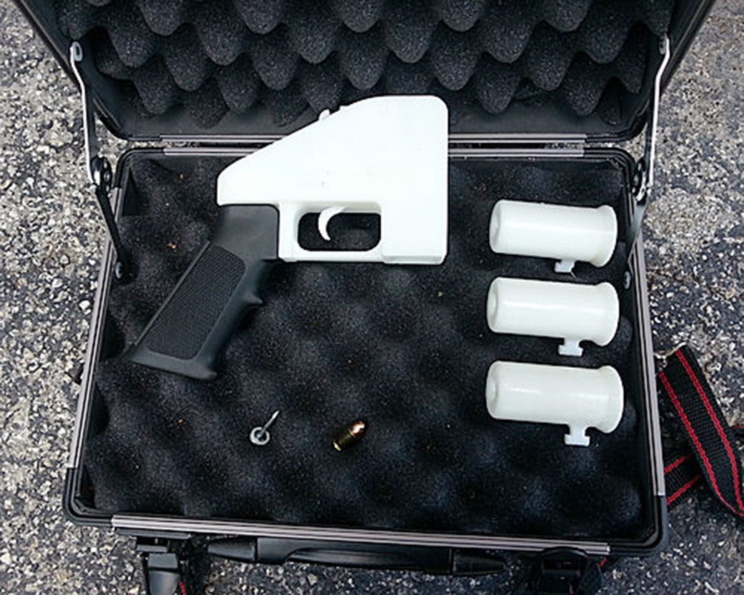 Parts of 'The Liberator', which claimed to be the world's first 3-D printable handgun, 2013