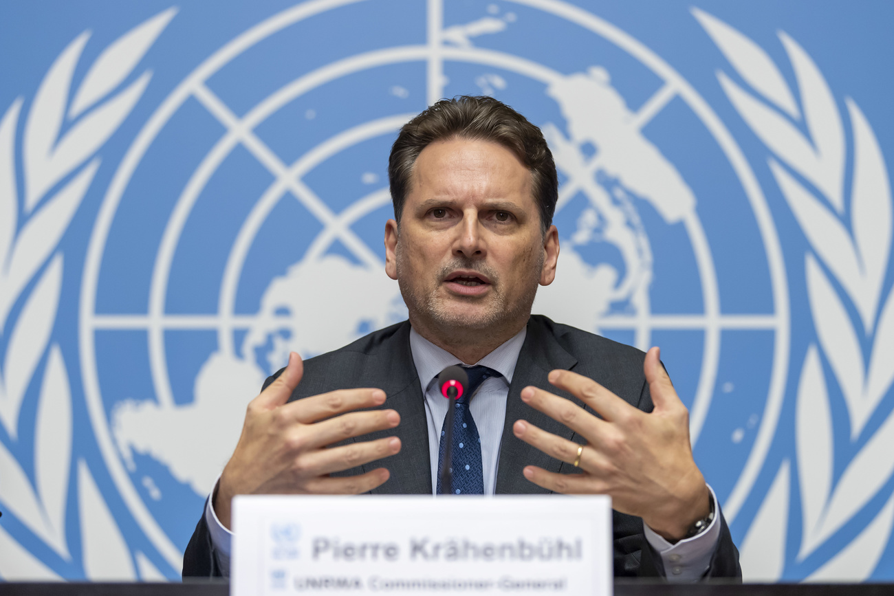 Switzerland's Pierre Kraehenbuehl, UNRWA head, in 2018.