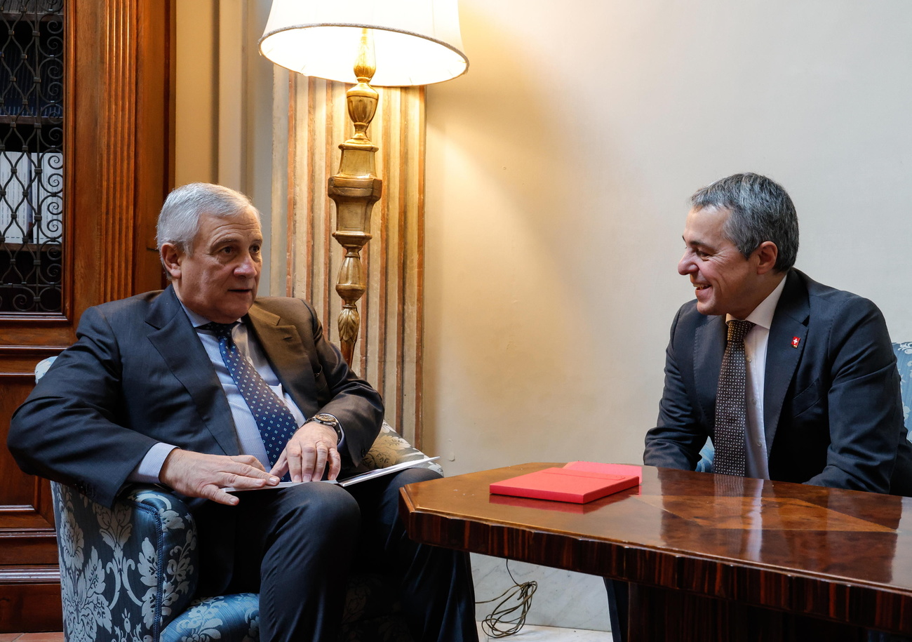 Ignazio Cassis con Antonio Tajani.