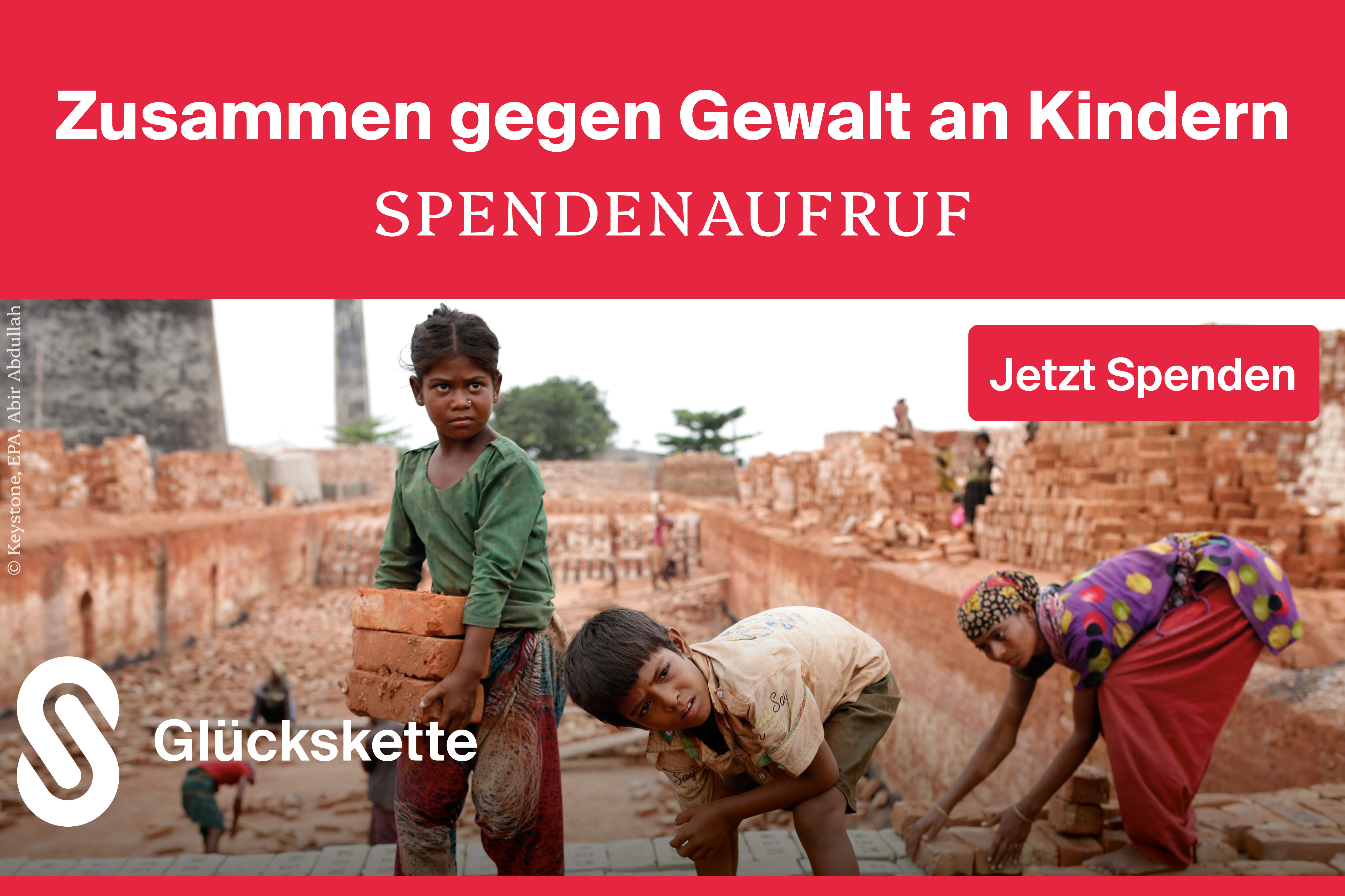 Banner Glückskette Kinderschutz