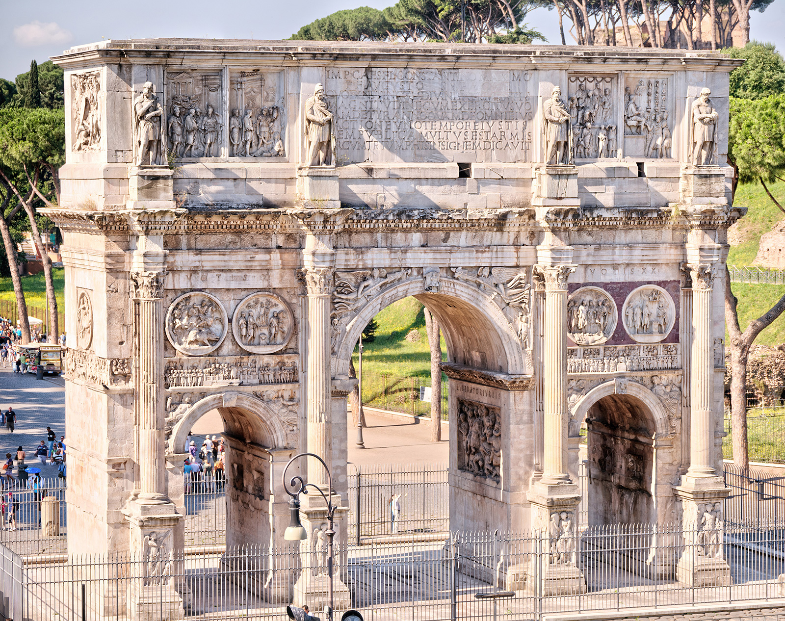 L'Arco di Costantino a Roma.