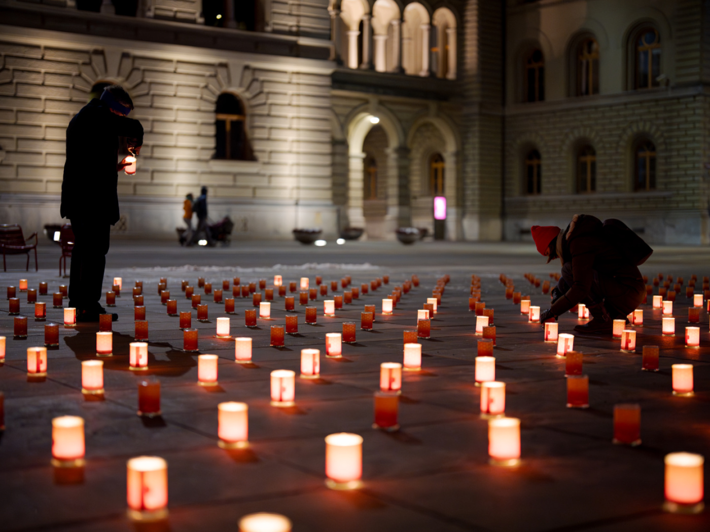 "One million stars" on the Bundesplatz against poverty