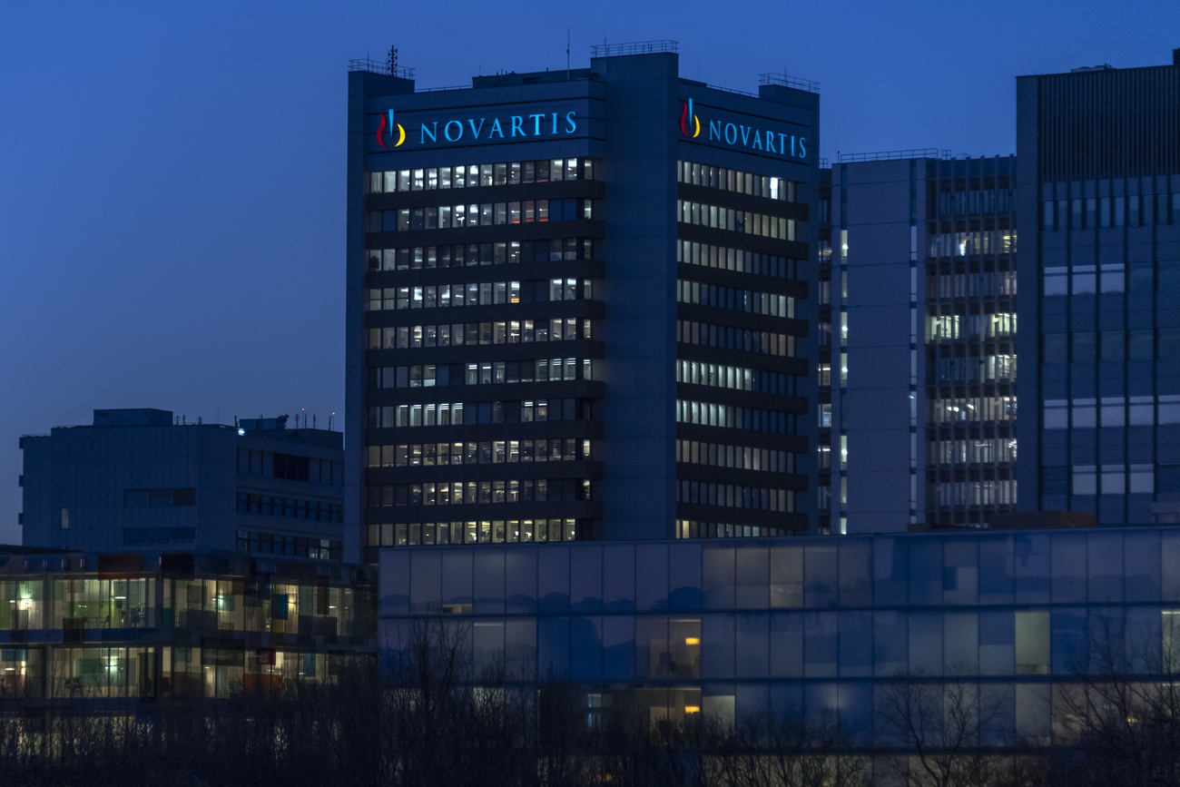 Vue sur le siège de Novartis à Bâle.