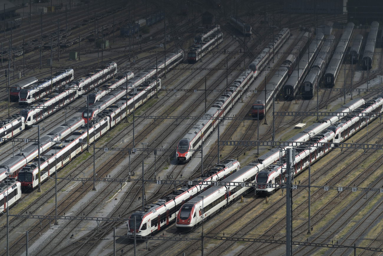 Trains in Basel.