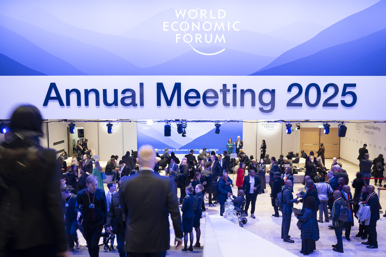 Vue sur le Forum économique de Davos