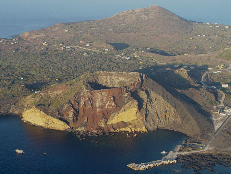 vista dall'alto su isola