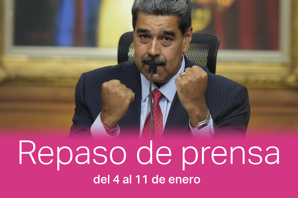 El presidente de Venezuela, Nicolás Maduro, gesticula durante una conferencia de prensa en el Palacio de Miraflores, en Caracas, Venezuela, el 31 de julio de 2024, tres días después de su controvertida reelección.