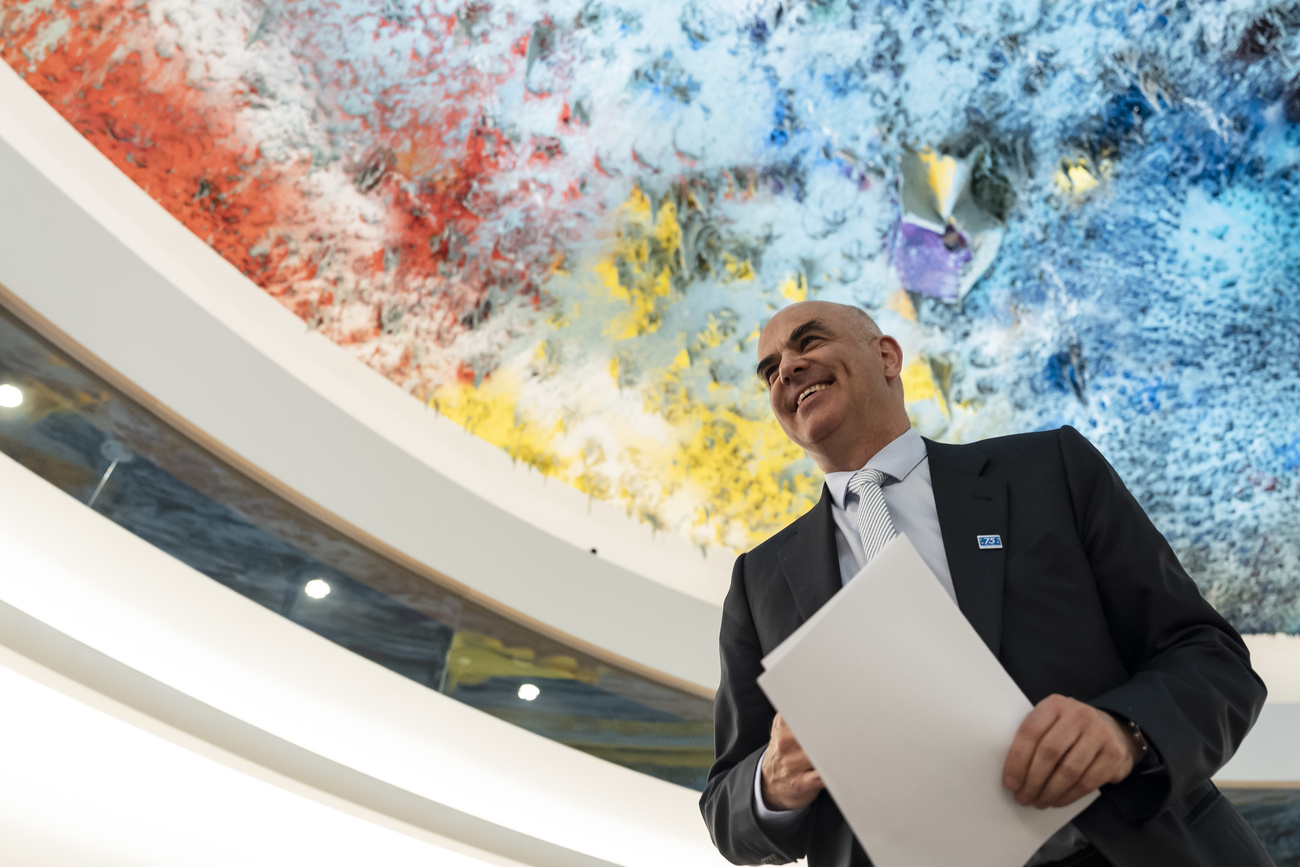 Alain Berset all'ONU a Ginevra