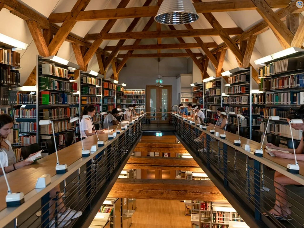 La salle du séminaire d’allemand de la Bibliothèque universitaire de Bâle.