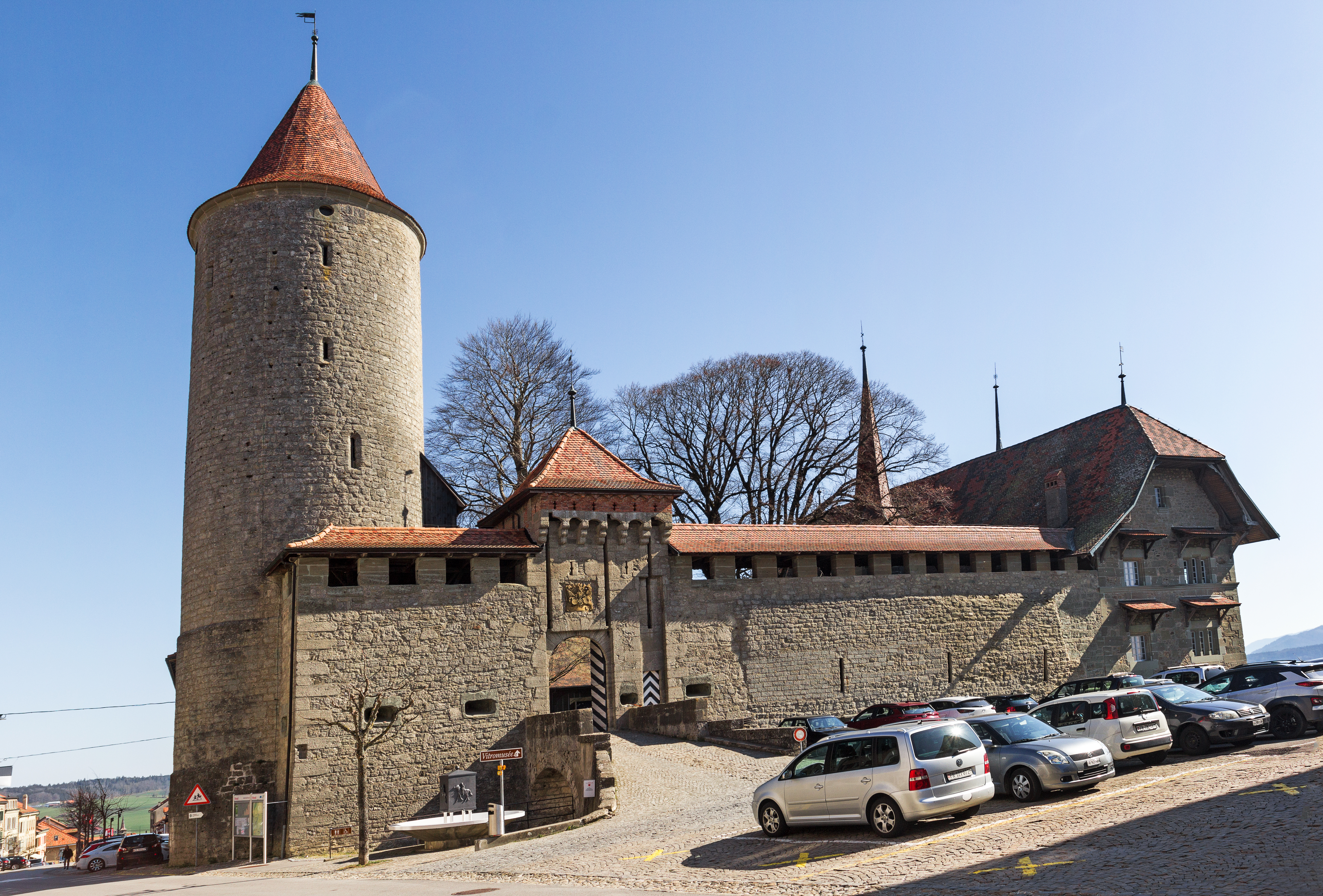 Romont Castle in Switzerland