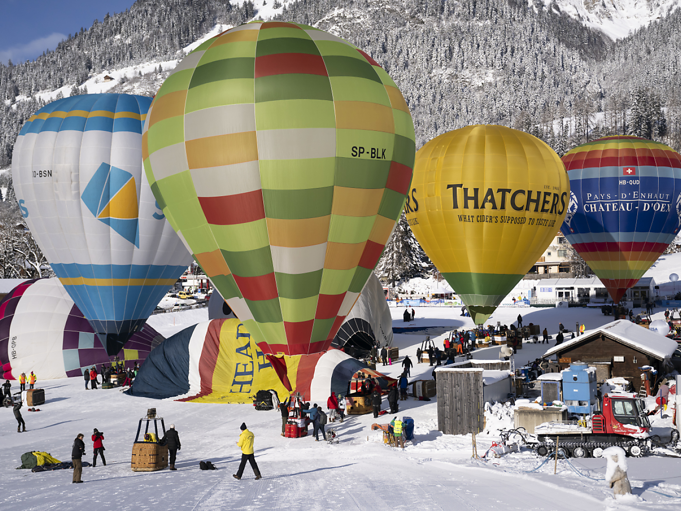 Almost 50,000 visitors at the balloon festival in Château-d'Oex VD